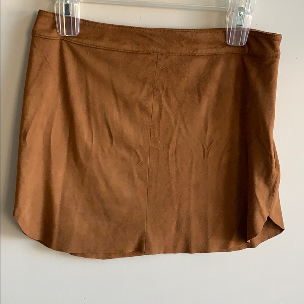 Brown Faux Suede